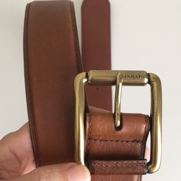 Polo Ralph Lauren Other - Polo Italian leather belt w/ solid brass buckle